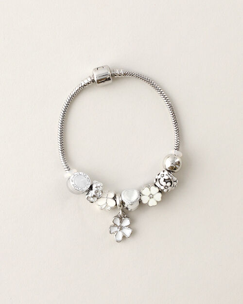 Pulsera Charms Plateada