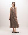 Vestido Midi Lino,CAFE