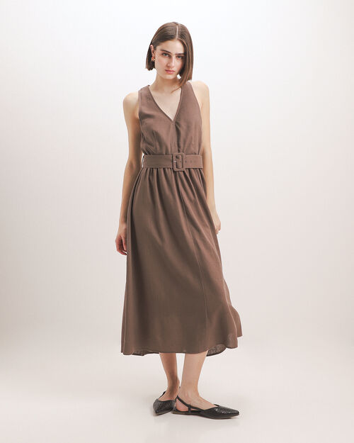 Vestido Midi Lino