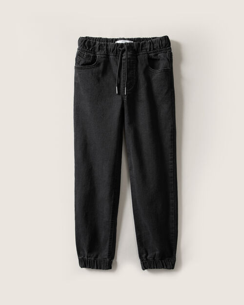 Jogger Negro De Mezclilla