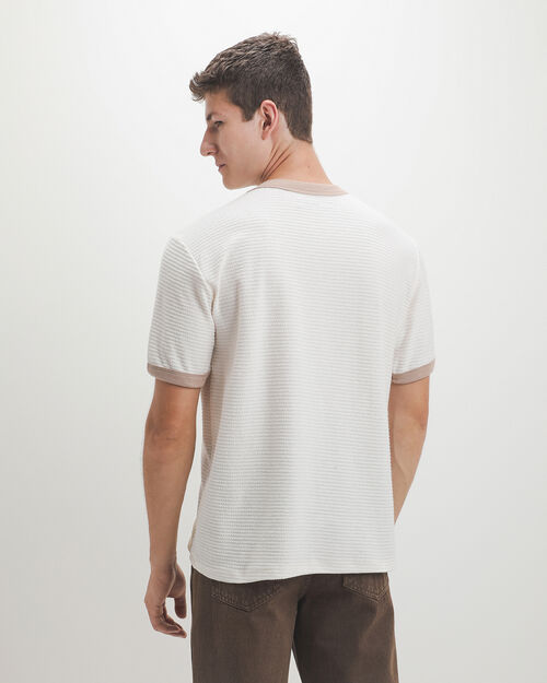 Playera Textura Contraste