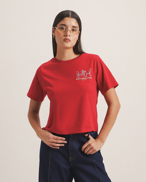 Playera B&aacute;sica Roja