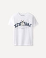 Playera Texto New York,BLANCO P3