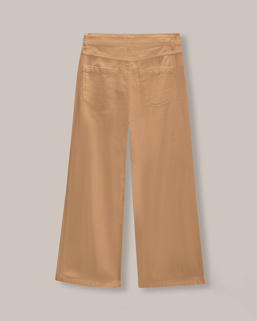 Pantalón Wide Leg Caqui