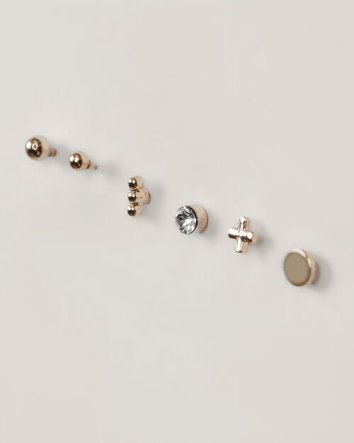 Set De Aretes Dorados