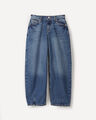Jeans Barrel Azul,AZUL ACERO