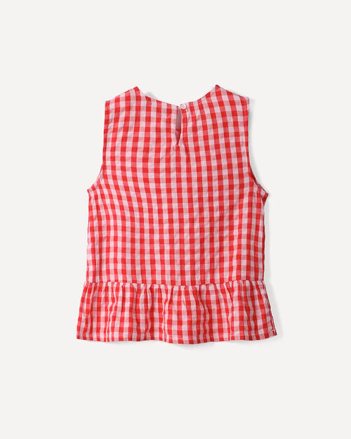 Blusa Estampada Cuadros