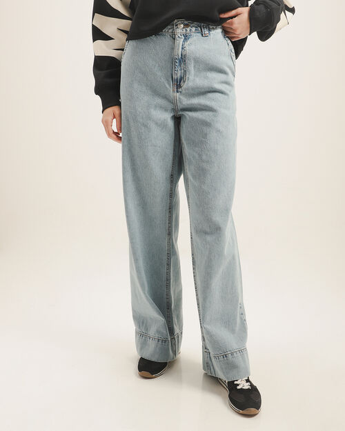 Jeans Wide Leg Azul