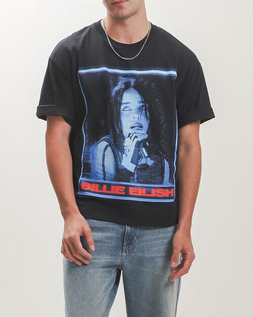 Playera Cropped Billie Eilish