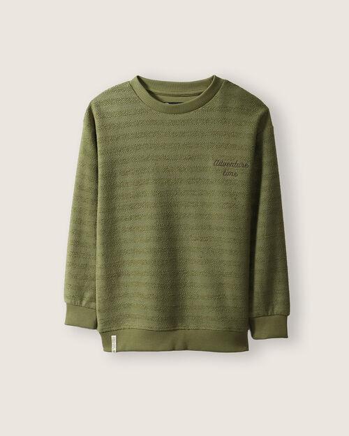 Sudadera Verde Cerrada