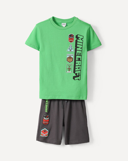 Conjunto Playera Short Minecraft