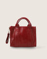 Bolso Tote Estructurado,ROJO VINO