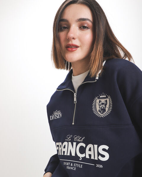 Sudadera Azul Relaxed