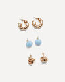 Set Aretes Multicolor,AZUL CIELO