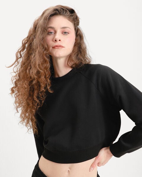 Sudadera Negra Relaxed