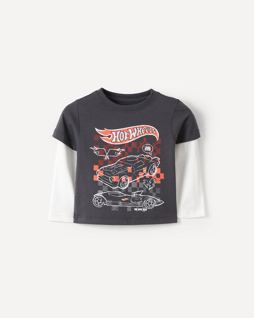 Playera Gris Hot Wheels