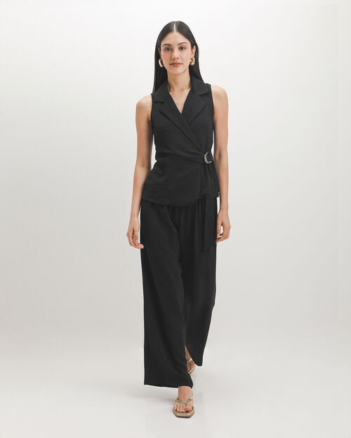 Pantal&oacute;n Negro Wide Leg