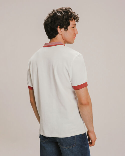 Polo Manga Corta Blanca