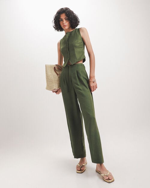 Pantal&oacute;n Verde Jaretas