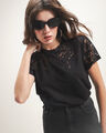 Playera Negra Manga Corta,NEGRO