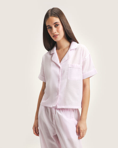 Camisa De Pijama Rayas