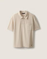 Polo Beige Textura,BEIGE