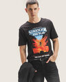 Playera Negra Stranger Things,NEGRO