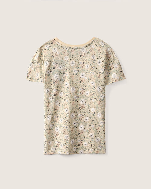 Playera Beige Estampada