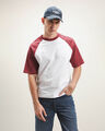 Playera Fit Relaxed Arena,ROJO VINO