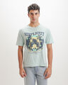 Playera Azul Gr&aacute;fico,VERDE MENTA CLARO