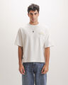 Playera Blanca Oversize,BLANCO HUESO