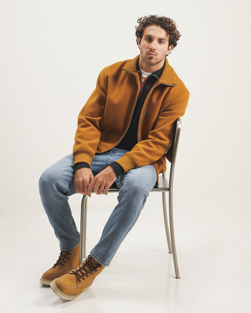 Chamarra Bomber Naranja