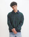Sudadera Verde Relaxed,VERDE BOSQUE