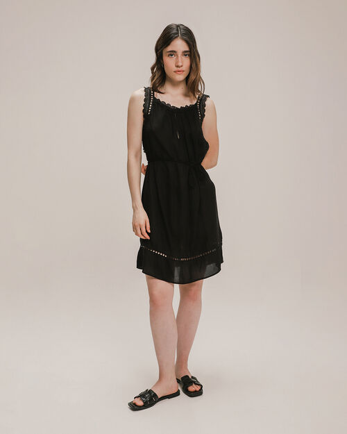 Vestido Corto Encaje