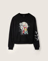 Sudadera Negra Jack Y Sally,NEGRO