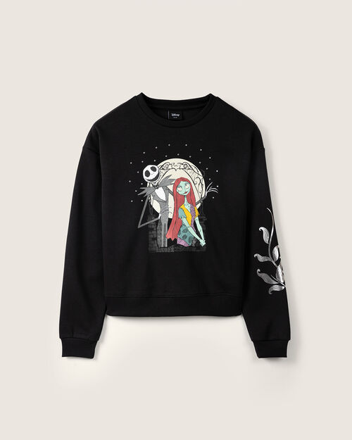 Sudadera Negra Jack Y Sally