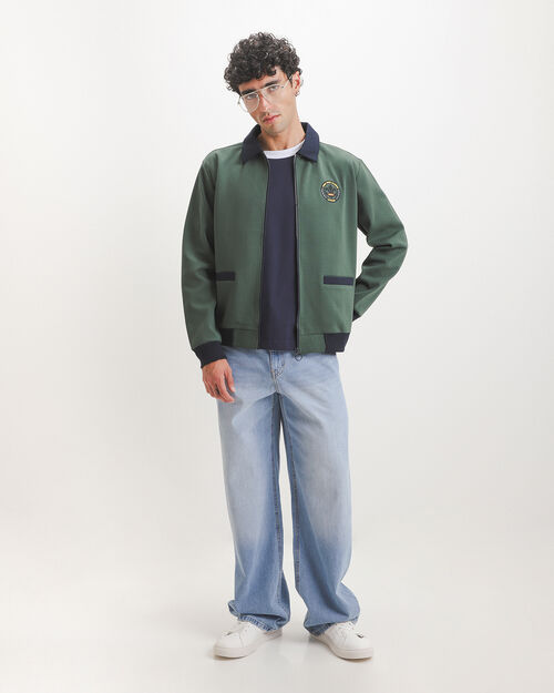 Chamarra Verde Bomber