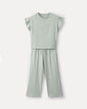 Conjunto De Top Jogger,VERDE EMPOLVADO
