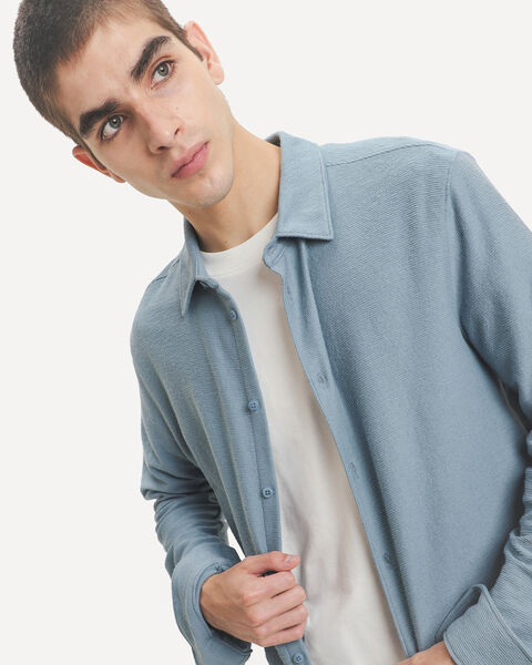 Camisa Regular Azul