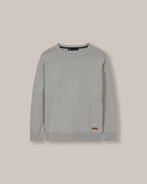 Suéter Cuello Redondo Gris