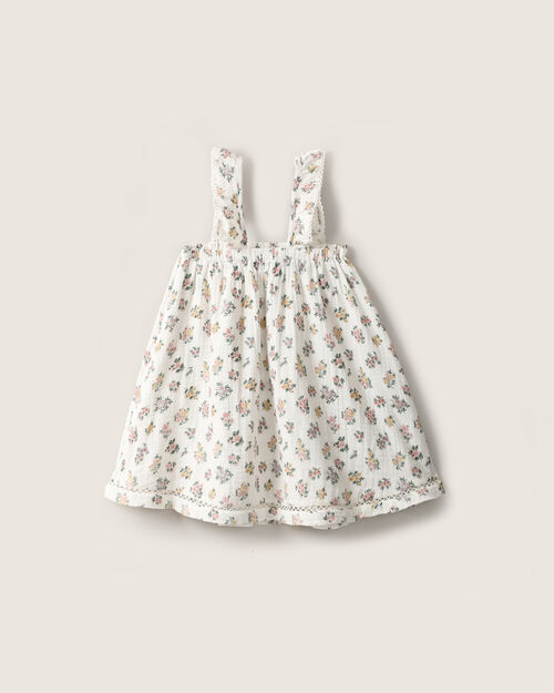 Vestido Flores Y Volantes