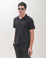Polo Rosa Tejida,NEGRO