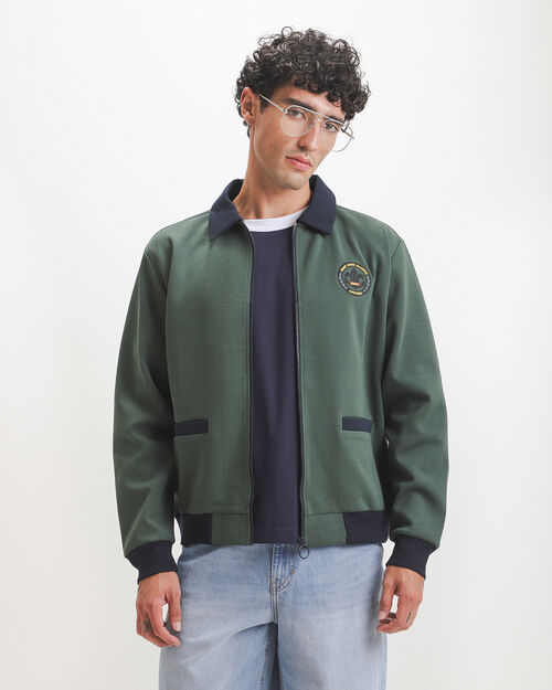 Chamarra Verde Bomber