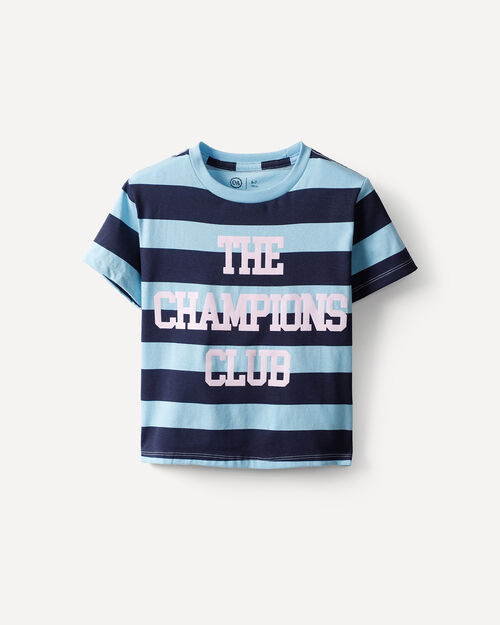 Playera Azul Rayas