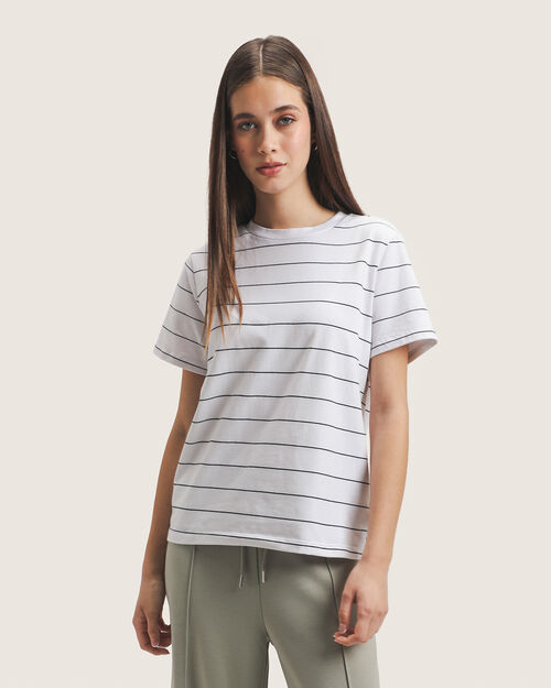 Playera Relaxed Rayas