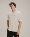 Playera Relaxed Negra Diseño,BLANCO HUESO