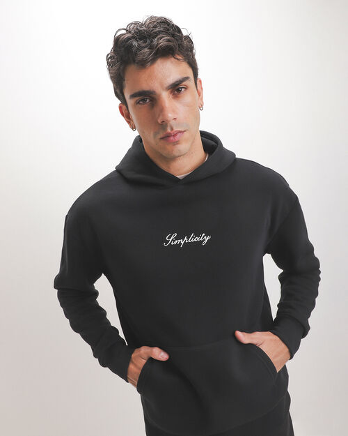 Sudadera Gorro Negra