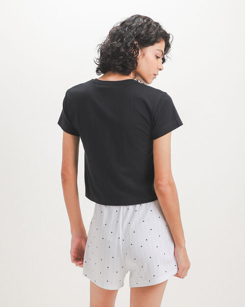 Playera Negra Gr&aacute;fico