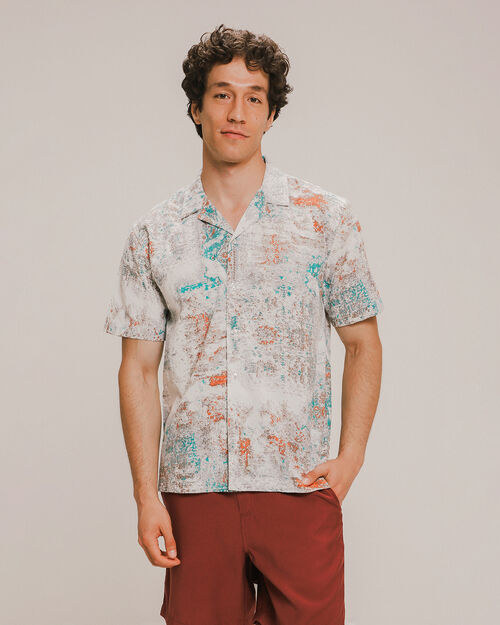 Camisa Fit Relaxed Estampada