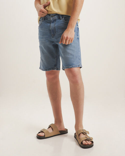 Bermuda Fit Slim Azul